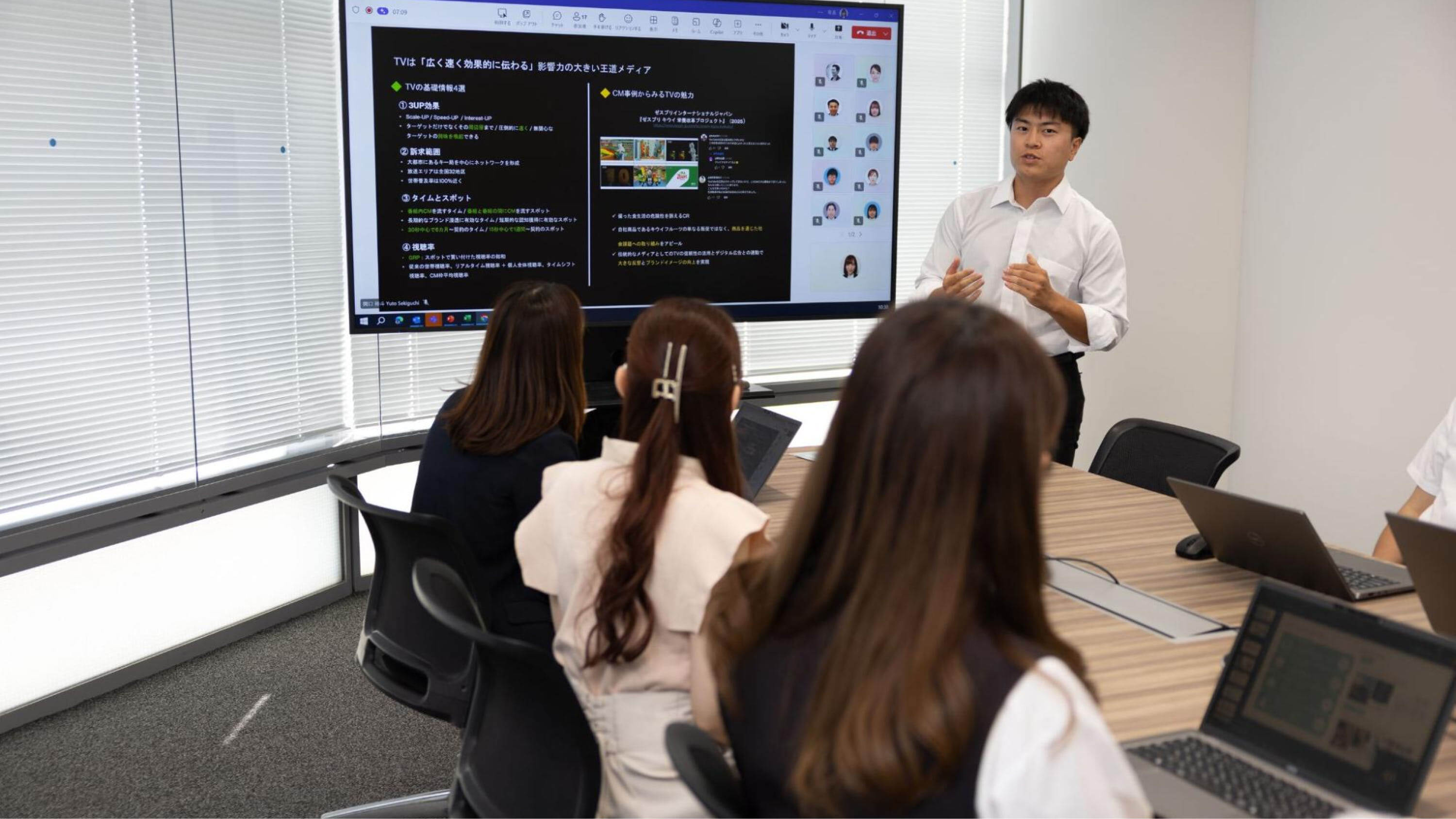 しっかりと聞き手を見据えながら話す姿に感じる成長